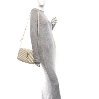 Saint Laurent Calfskin Matelasse Monogram Lou Camera Bag Crema Soft 3 of 10