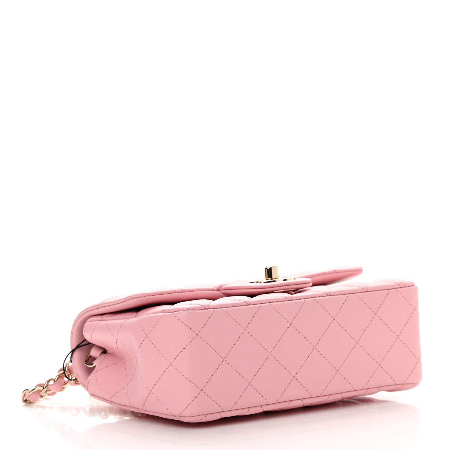 Chanel Lambskin Quilted Mini Rectangular Flap Pink 3 of 10