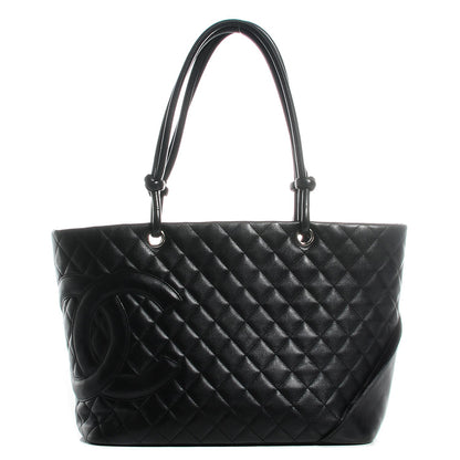 Chanel Calfskin Quilted Large Cambon Tote Black 1 of 7