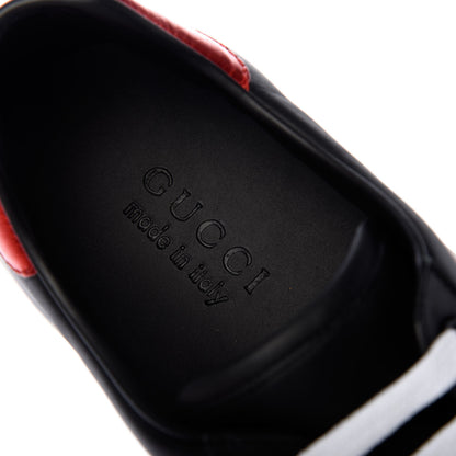 Gucci Calfskin Kingsnake Mens Ace Sneakers 8.5 Black Multicolor 8 of 11