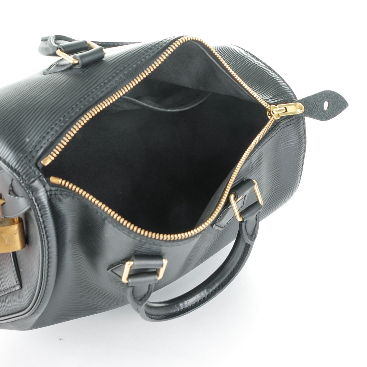Louis Vuitton Epi Speedy 25 Black 5 of 8
