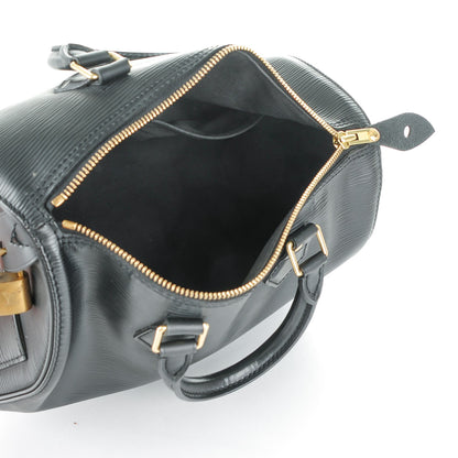 Louis Vuitton Epi Speedy 25 Black 5 of 8