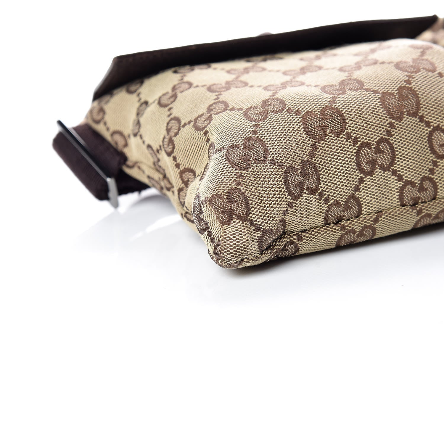 Gucci GG Monogram Double Pocket Belt Bag Dark Brown 10 of 12