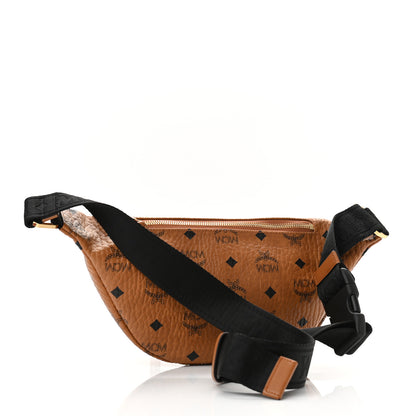 MCM Visetos Medium Fusten Belt Bag Cognac 3 of 10