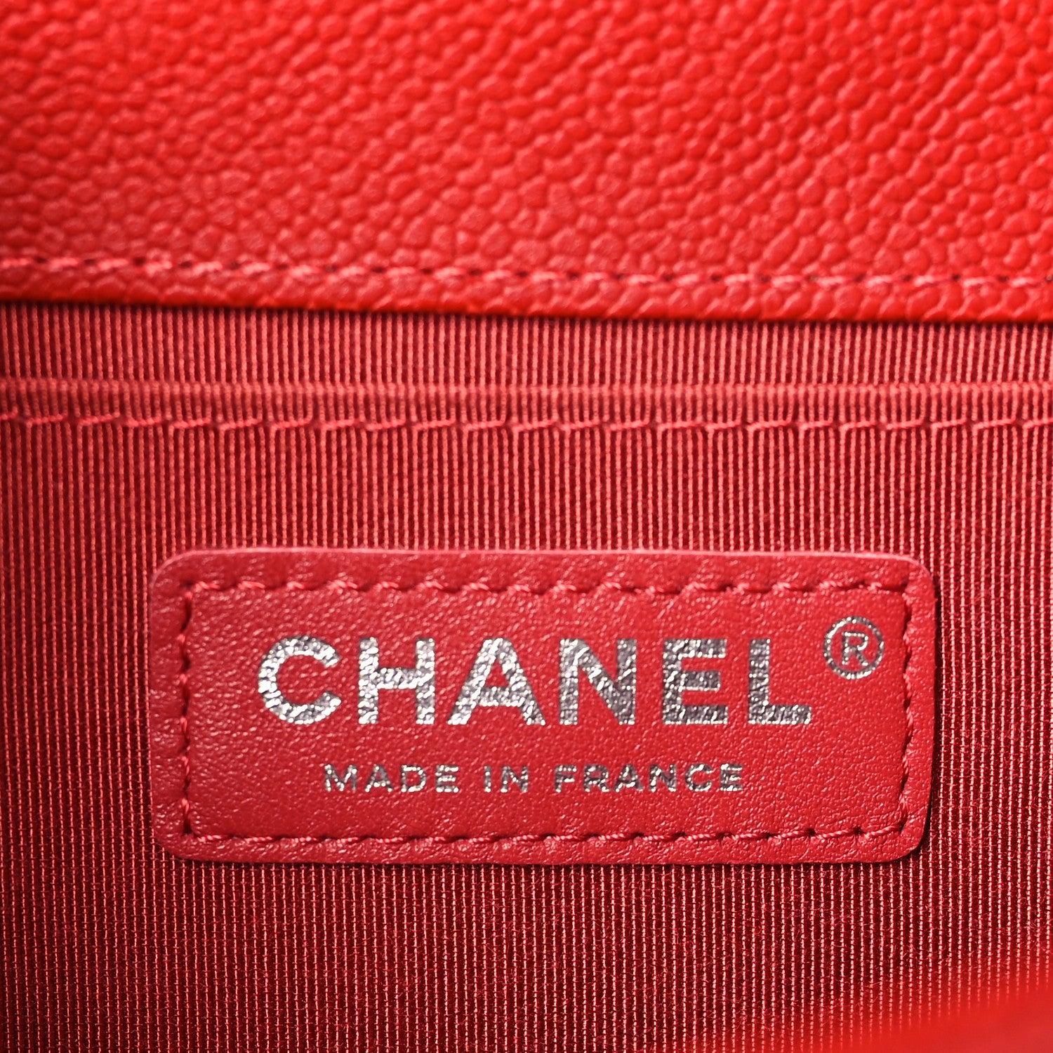 Chanel Caviar Quilted Medium Boy Flap Red 8 of 9