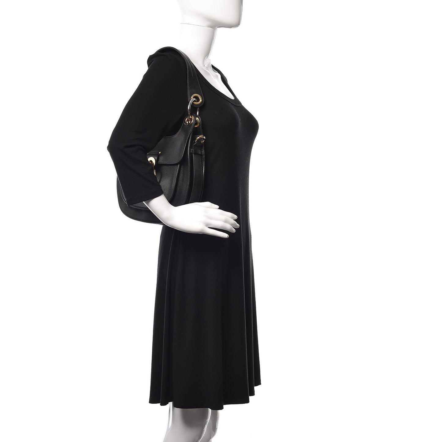 Calfskin Medium Tess Hobo Black