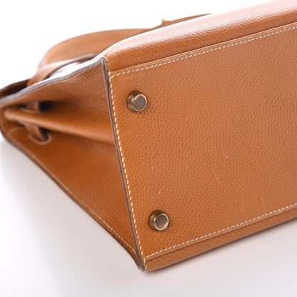 Hermes Courchevel Kelly Sellier 28 Gold 49 of 50