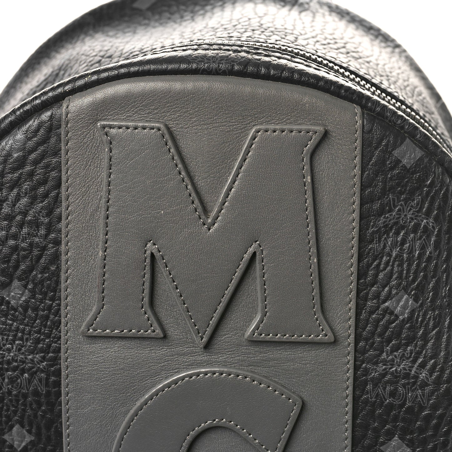 Visetos Medium Stark Logo Stripe Backpack Black