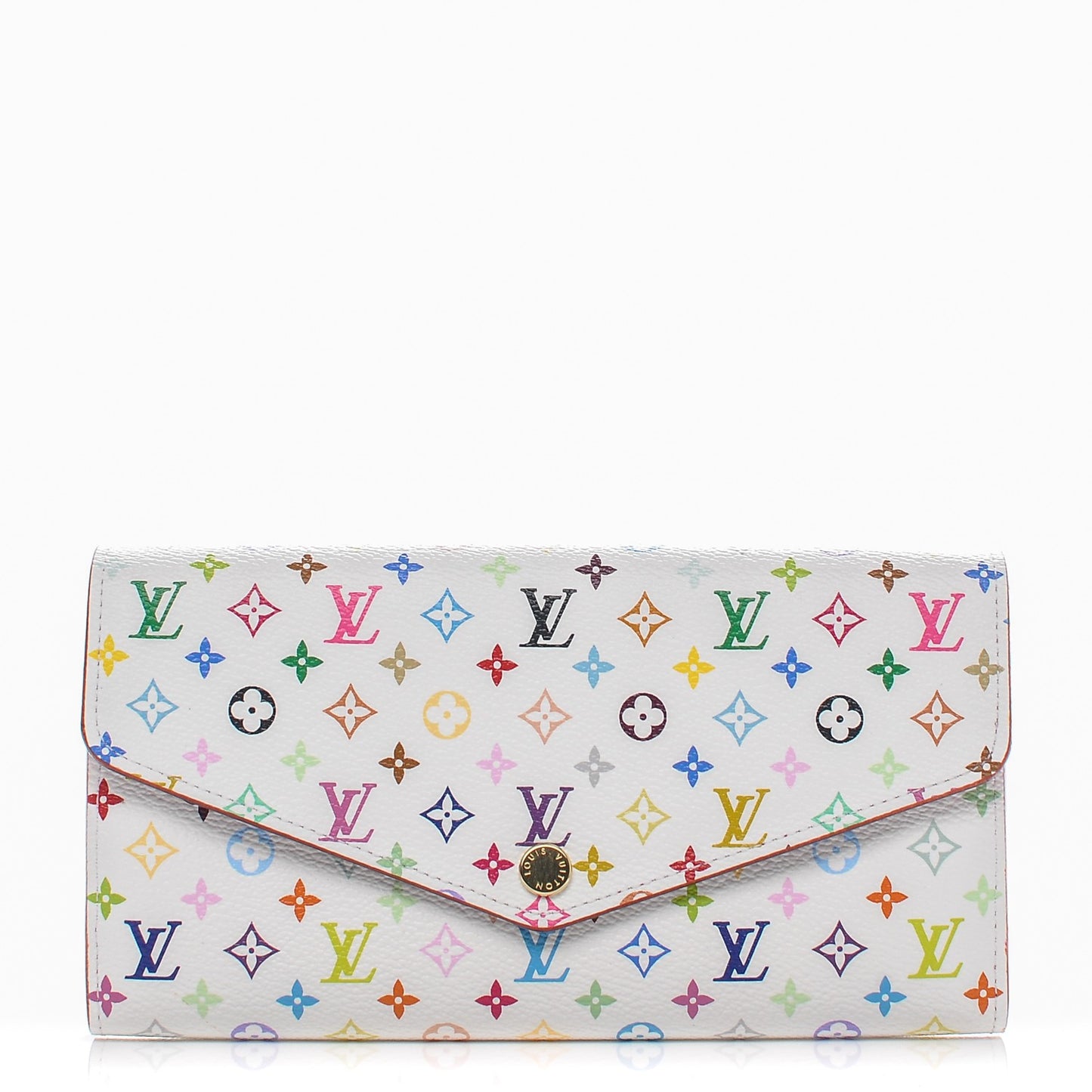 Monogram Multicolor Sarah Wallet NM White Eglantine