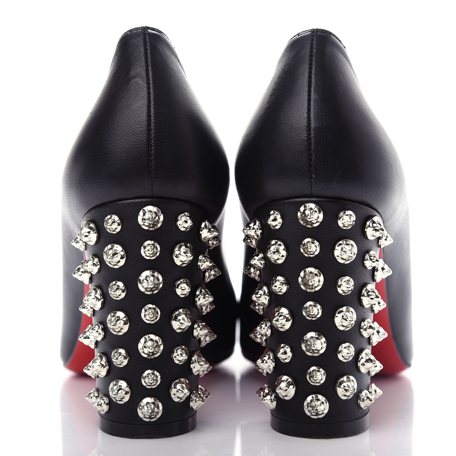 Christian Louboutin Nappa Donna Stud Spikes 85 Pumps 37.5 Black 7 of 9