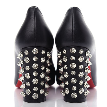 Christian Louboutin Nappa Donna Stud Spikes 85 Pumps 37.5 Black 7 of 9