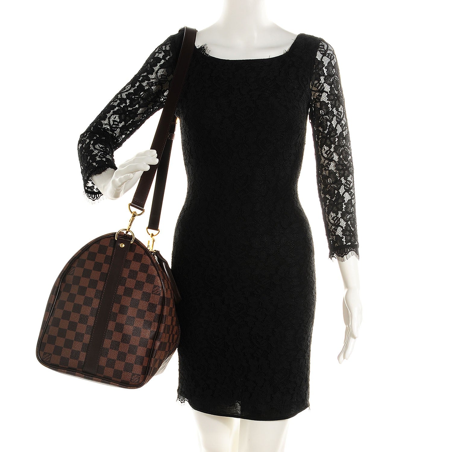 Louis Vuitton Damier Ebene Keepall Bandouliere 45 2 of 7