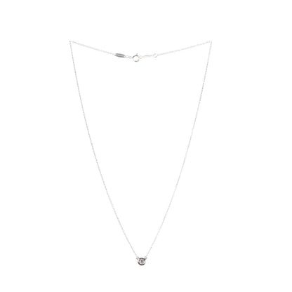 Tiffany Sterling Silver Diamond .17ct Elsa Peretti Diamonds by the Yard Pendant Necklace 3 of 7
