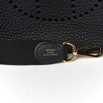 Hermes Taurillon Clemence Evelyne TPM Black 8 of 12