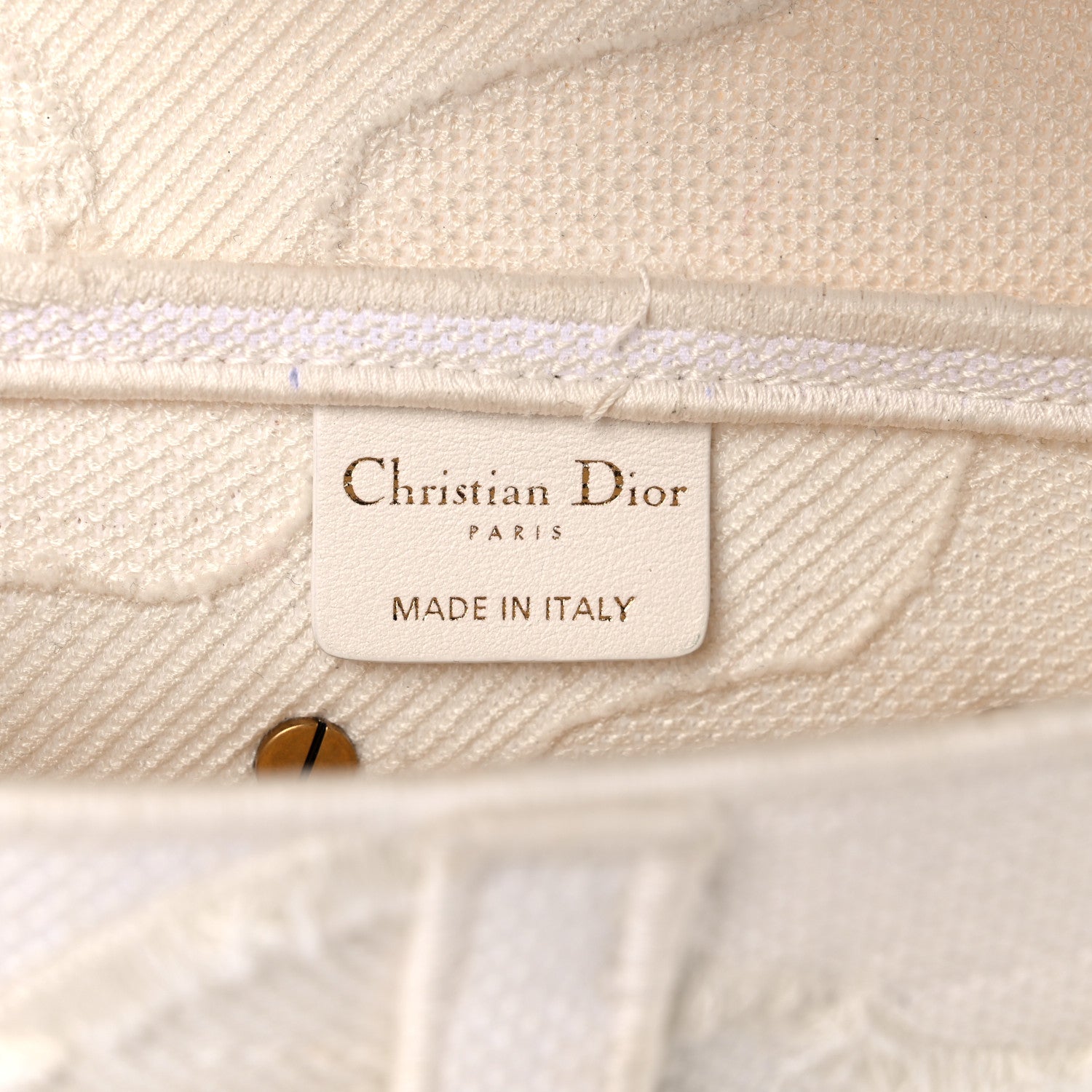 Christian Dior Canvas Embroidered Camouflage Saddle Bag White 6 of 28