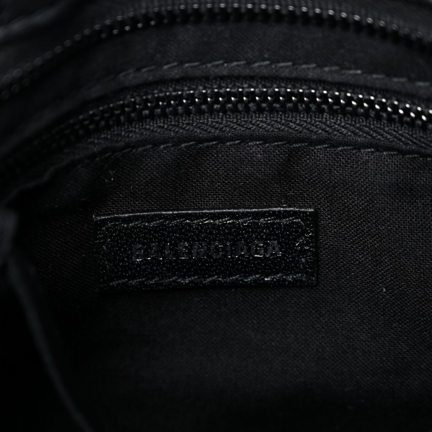Balenciaga Matte Supple Lambskin Crocodile Embossed Classic Black Hardware Mini City Black 6 of 9