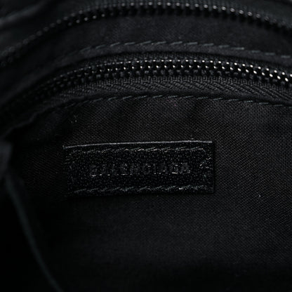 Balenciaga Matte Supple Lambskin Crocodile Embossed Classic Black Hardware Mini City Black 6 of 9