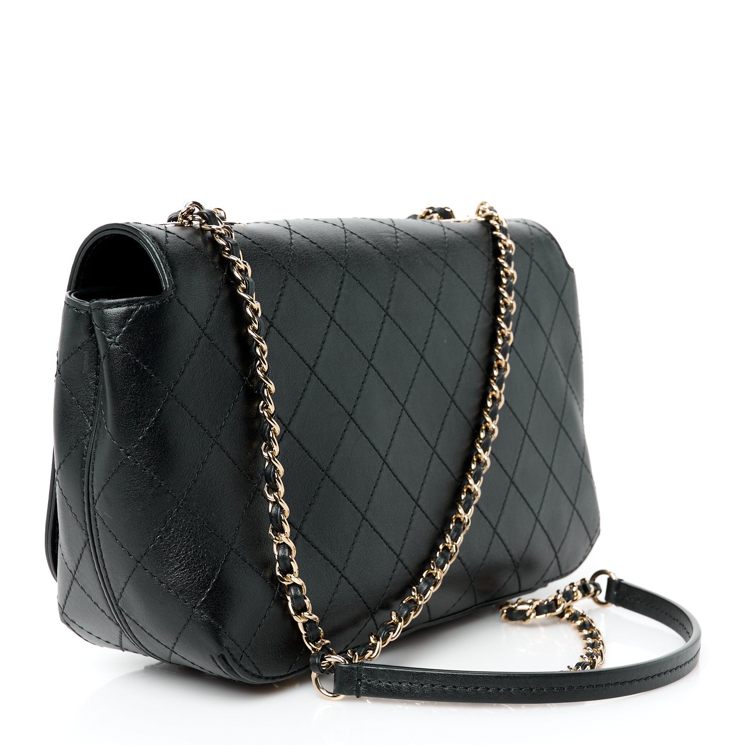 Chanel Calfskin Stitched CC Case Flap Bag Black 3 of 11