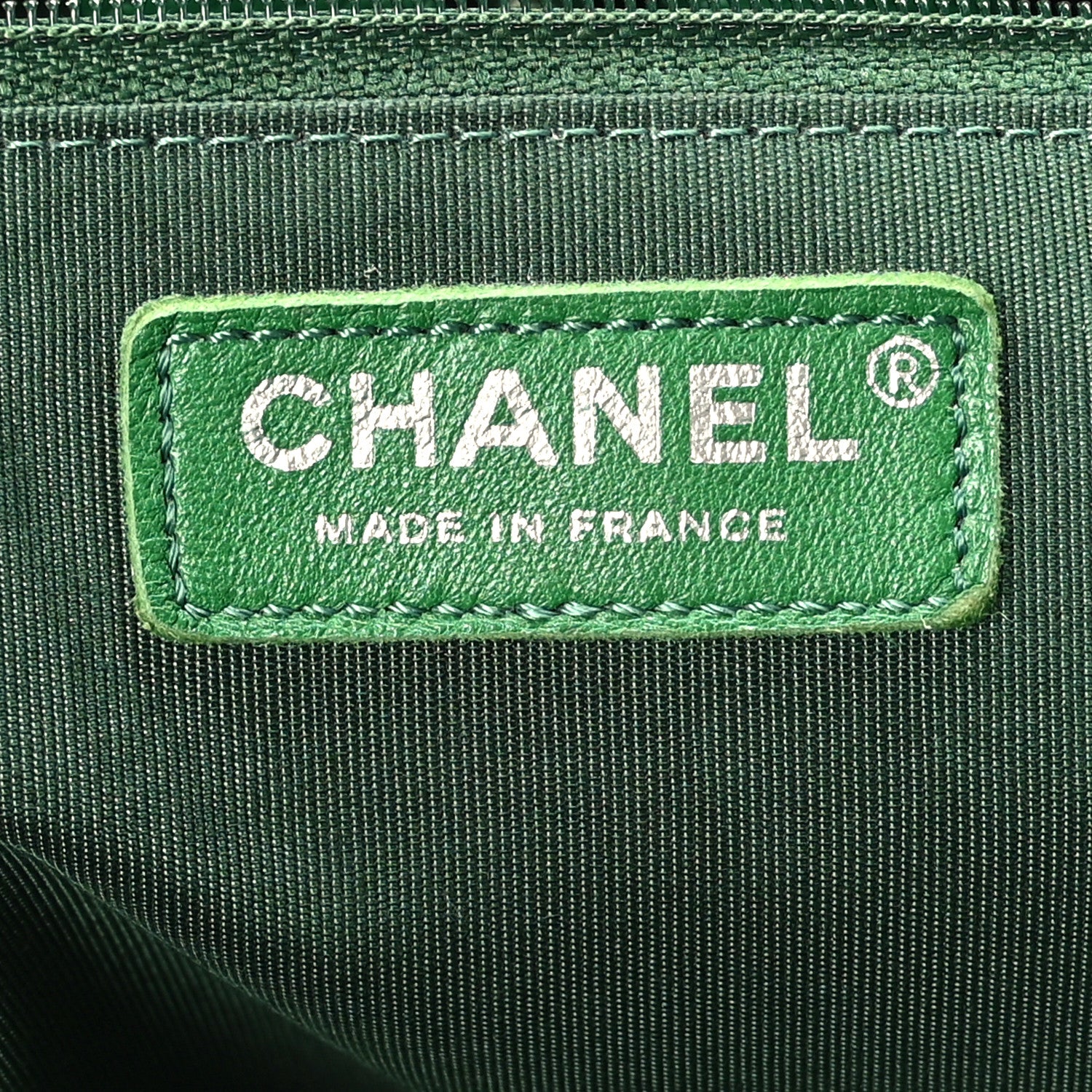 Chanel Caviar Quilted Timeless Tote Green 6 of 9