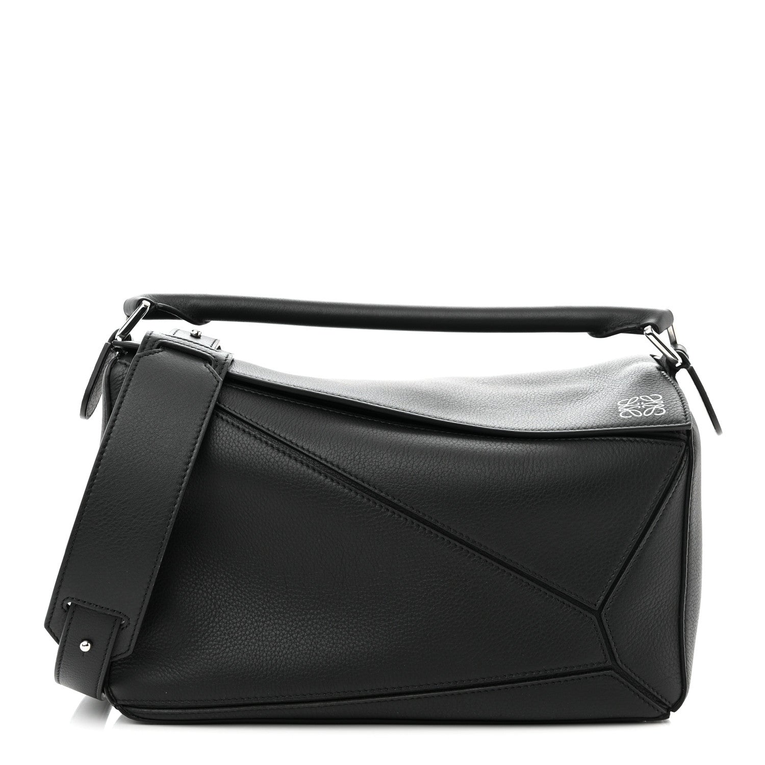 Loewe Calfskin Medium Puzzle Bag Black 1 of 10
