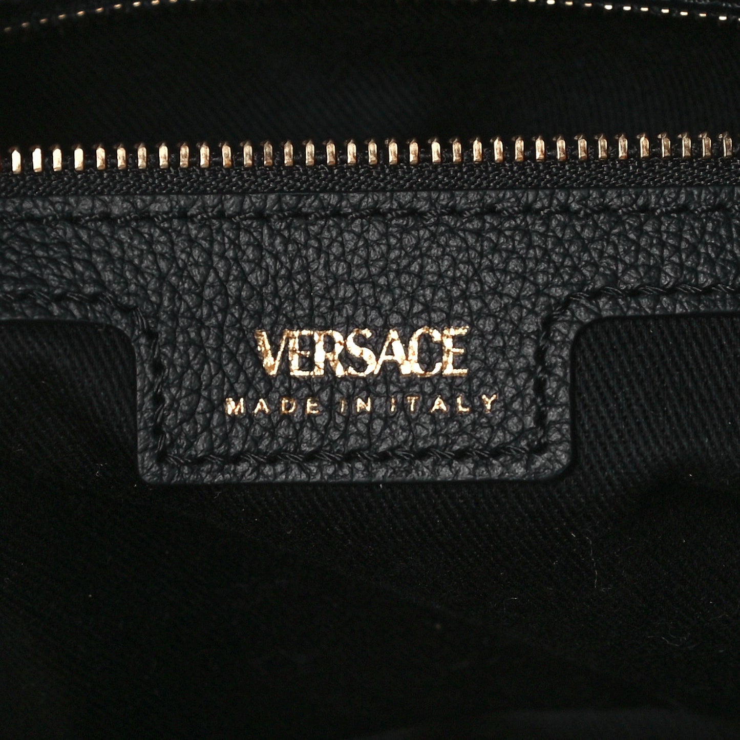 Calfskin La Medusa Chain Hobo Bag Black