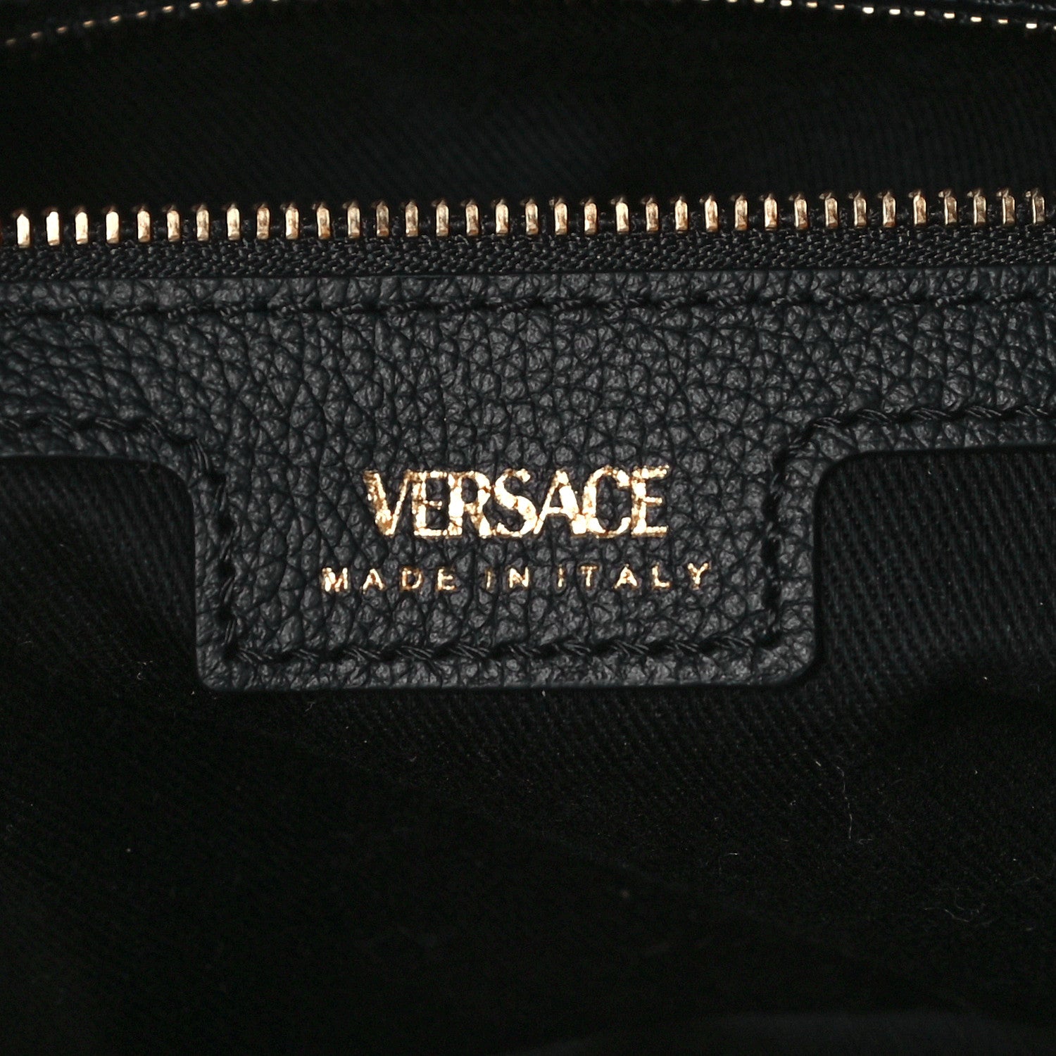 Versace Calfskin La Medusa Chain Hobo Bag Black 6 of 11