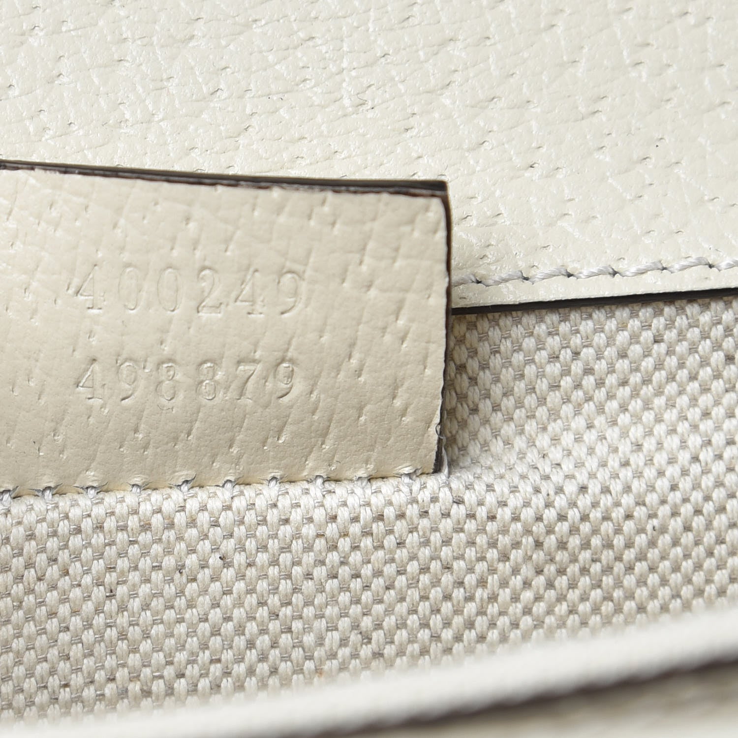 Gucci Textured Calfskin Crystal Small Dionysus Shoulder Bag Mystic White 7 of 8