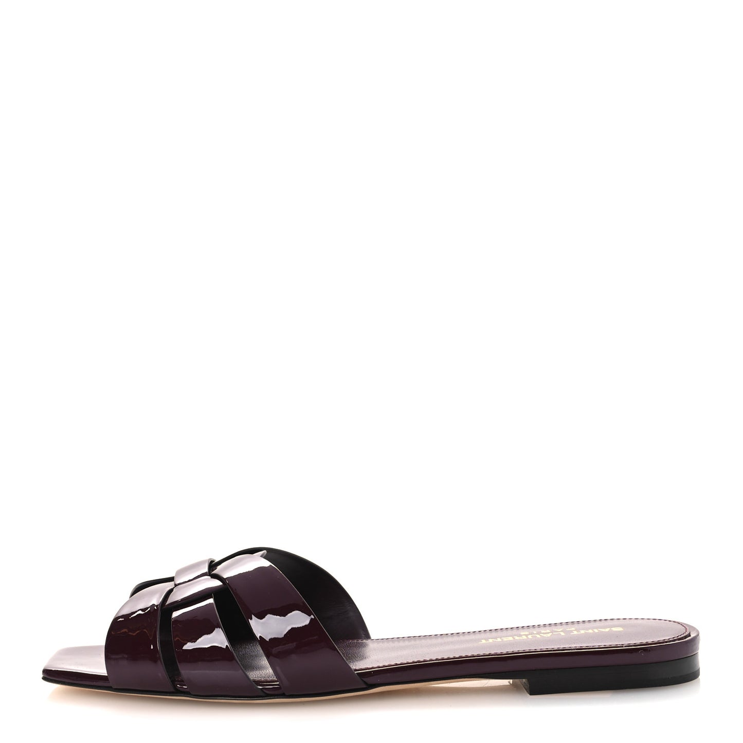 Vitello Vernice Tribute 05 Slide Sandals 38 Barolo