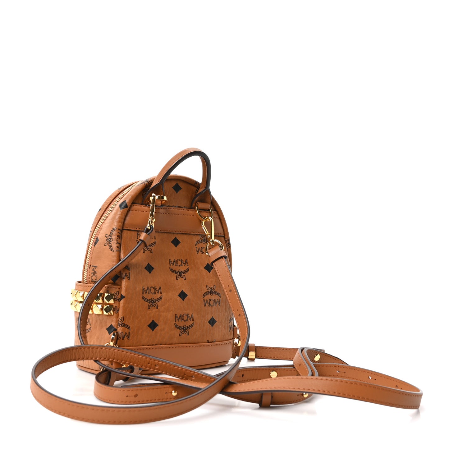 Visetos Side Stud X-Mini Stark Backpack Cognac