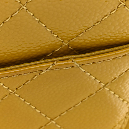Chanel Patent Caviar Quilted 2.55 Reissue 226 Flap Yellow 14 of 14