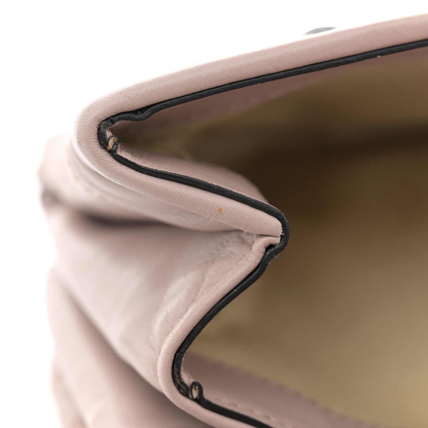 Valentino Garavani Lambskin Chevron Quilted Rockstud Shoulder Bag Poudre 10 of 12