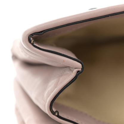 Valentino Garavani Lambskin Chevron Quilted Rockstud Shoulder Bag Poudre 10 of 12