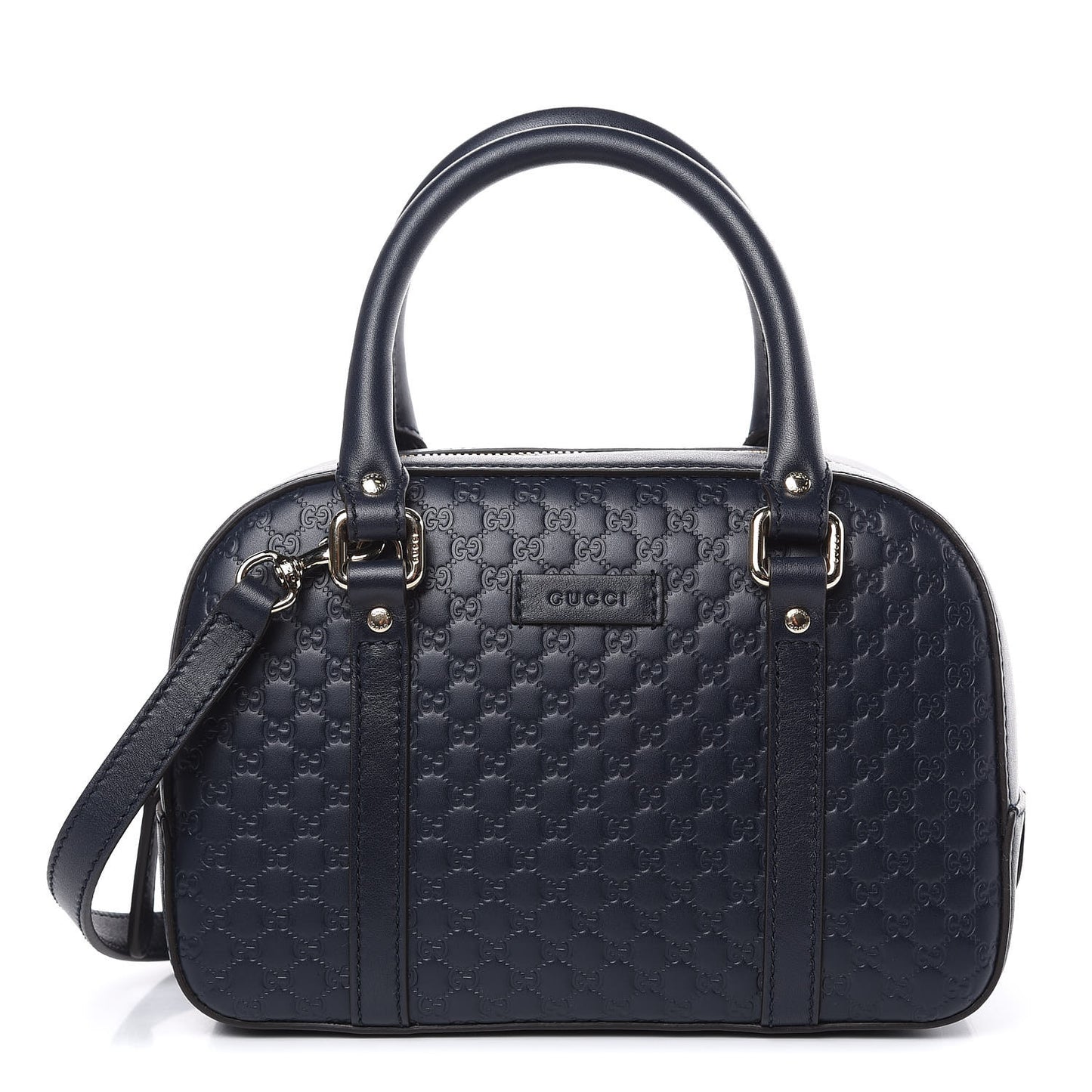 Soft Microguccissima Small Crossbody Bag Blue