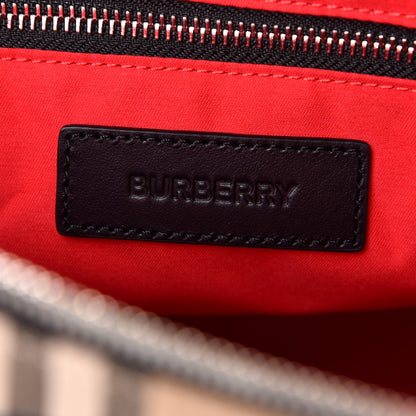 Burberry Vintage Check Calfskin Marlon Messenger Bag Archive Beige 4 of 5