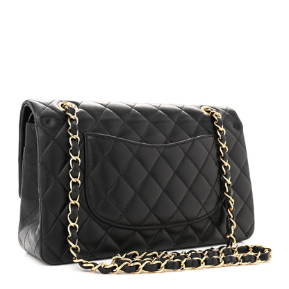 Chanel Lambskin Quilted Medium Double Flap Black 3 of 13
