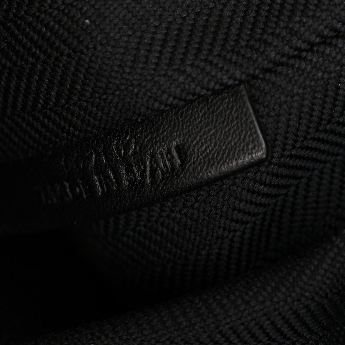 Jacquard Anagram Calfskin Medium Cubi Bag Anthracite Black