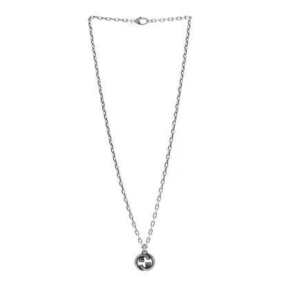 Gucci Sterling Silver Small Interlocking G Pendant Necklace 3 of 5