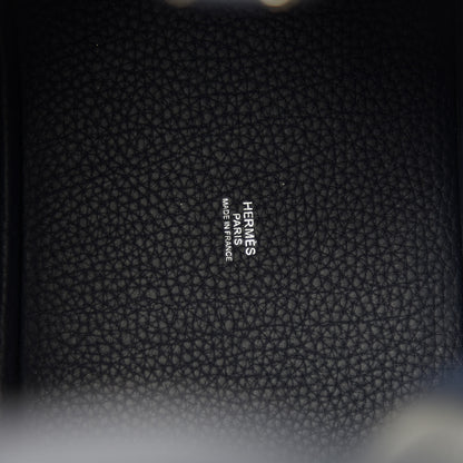 Hermes Taurillon Clemence Picotin Lock 18 PM Bleu Nuit 12 of 15