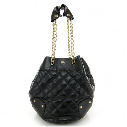 Burberry Leather Quilted Shoulder Bag Black 1 of 10