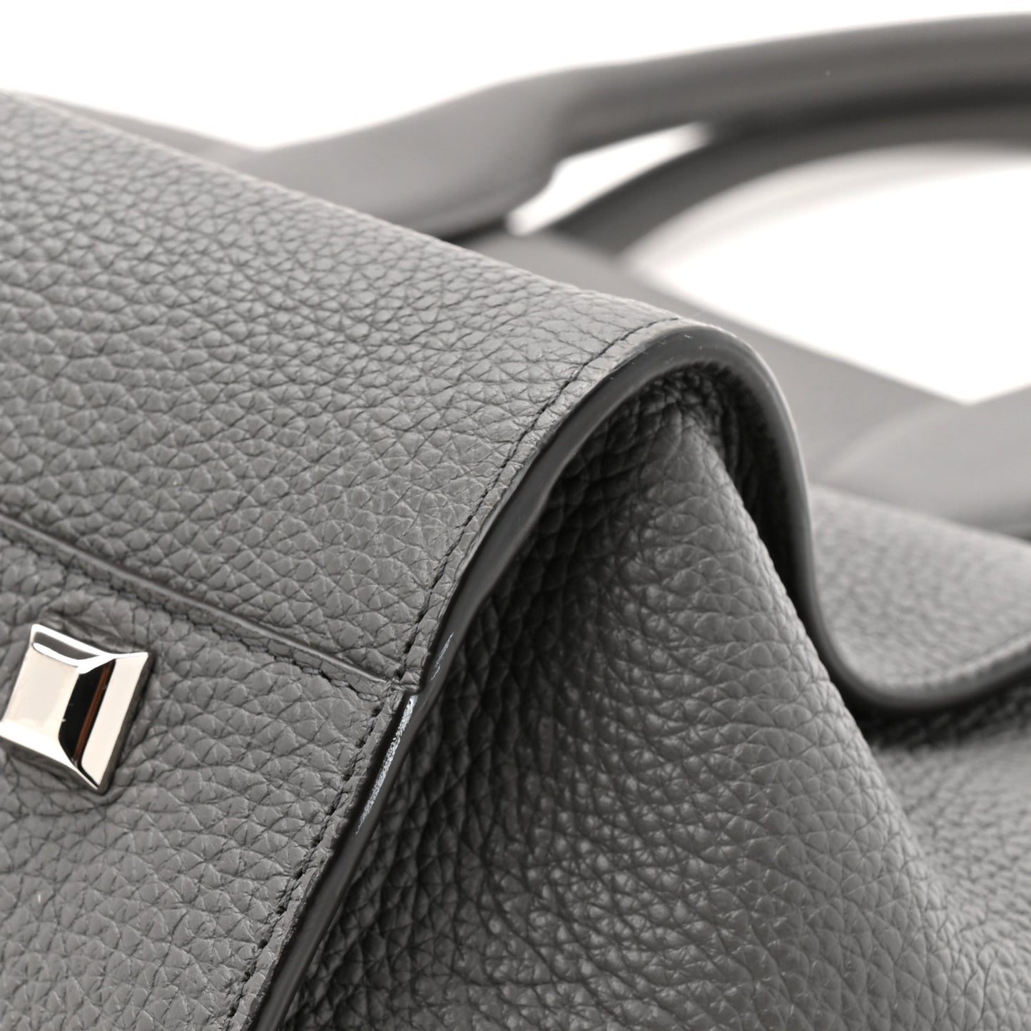 Calfskin Large Studio Soft Bag Grey