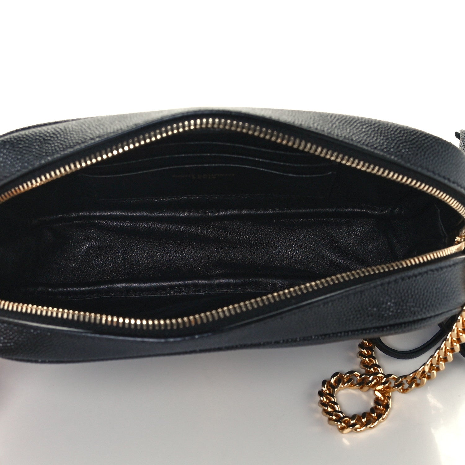 Saint Laurent Grain De Poudre Matelasse Monogram Mini Lou Camera Bag Black 5 of 10