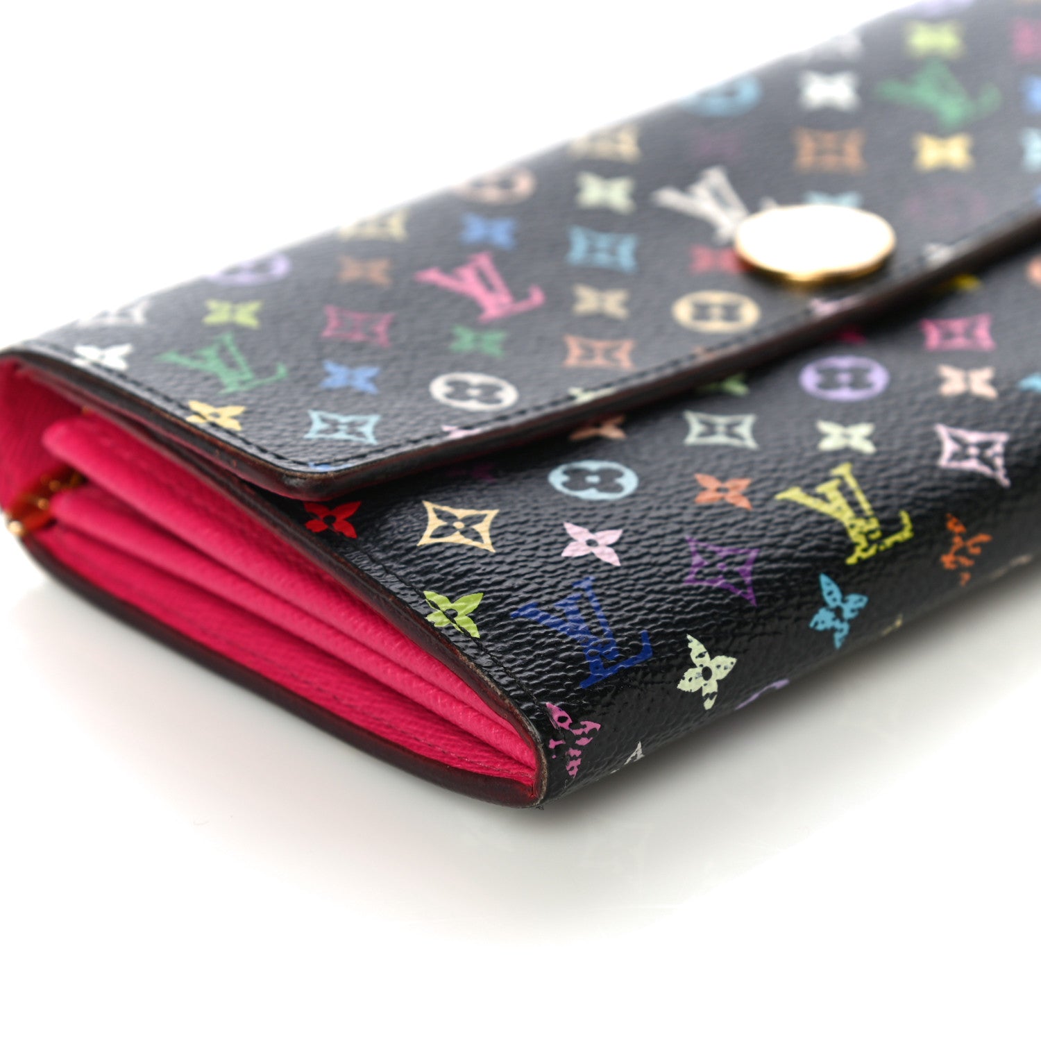 Louis Vuitton Monogram Multicolor Sarah Wallet Black Grenade 8 of 17