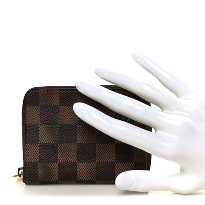 Louis Vuitton Damier Ebene Zippy Coin Purse 2 of 8