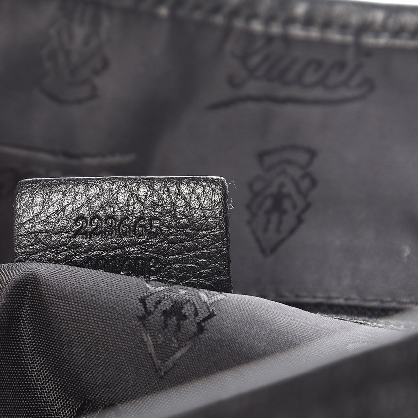 Guccissima Medium Flap Messenger Bag Black