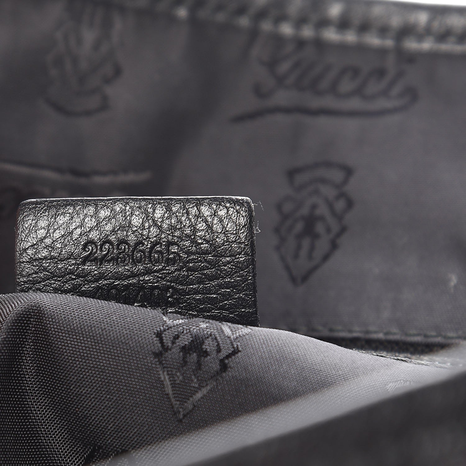 Gucci Guccissima Medium Flap Messenger Bag Black 7 of 15