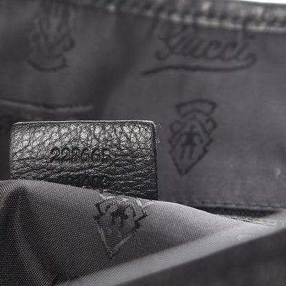 Gucci Guccissima Medium Flap Messenger Bag Black 7 of 15