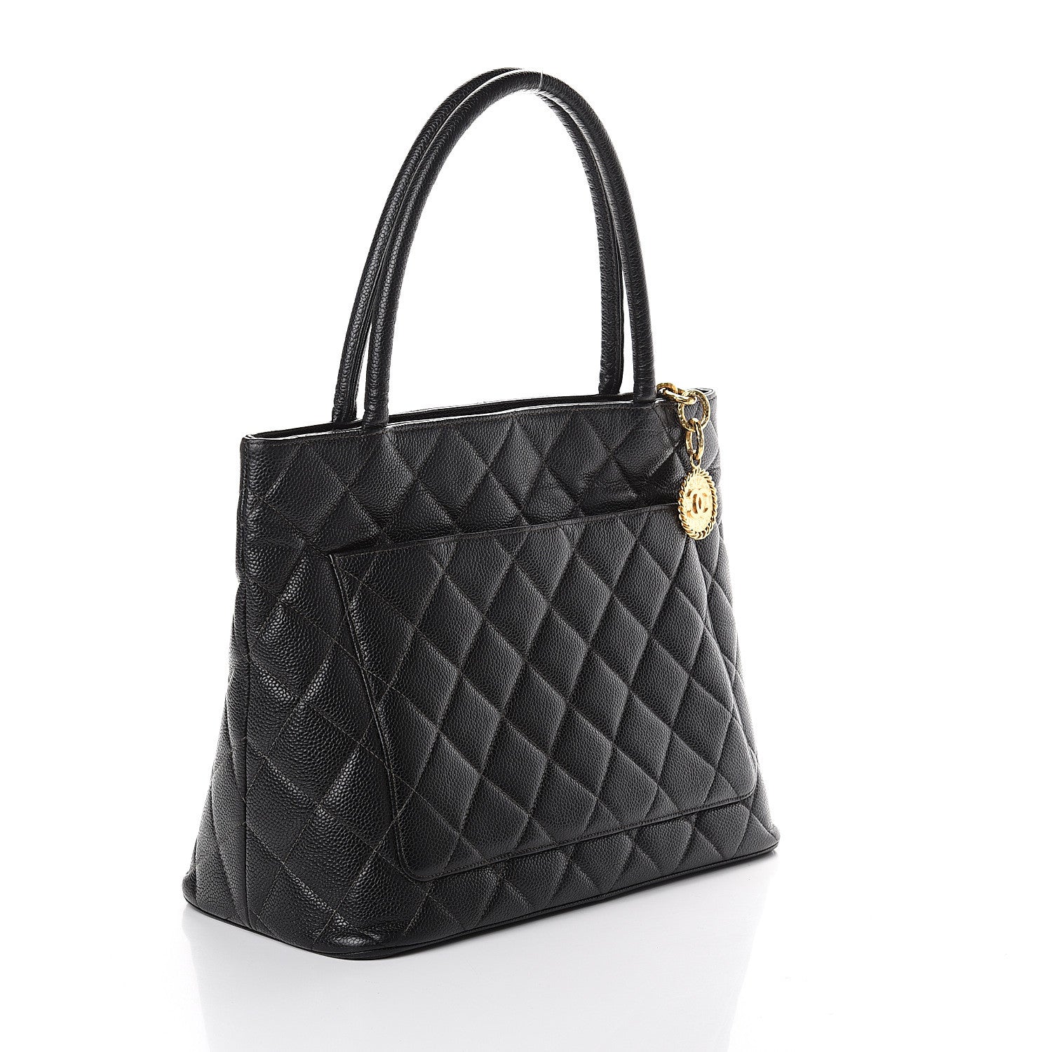 Chanel Caviar Quilted Medallion Tote Black 2 of 9