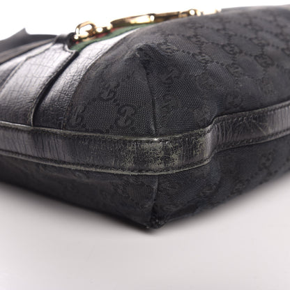 Gucci Monogram Web Hasler Hobo Black 8 of 14