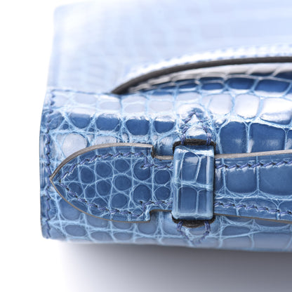 Hermes Shiny Alligator Kelly Pochette Mykonos 24 of 31