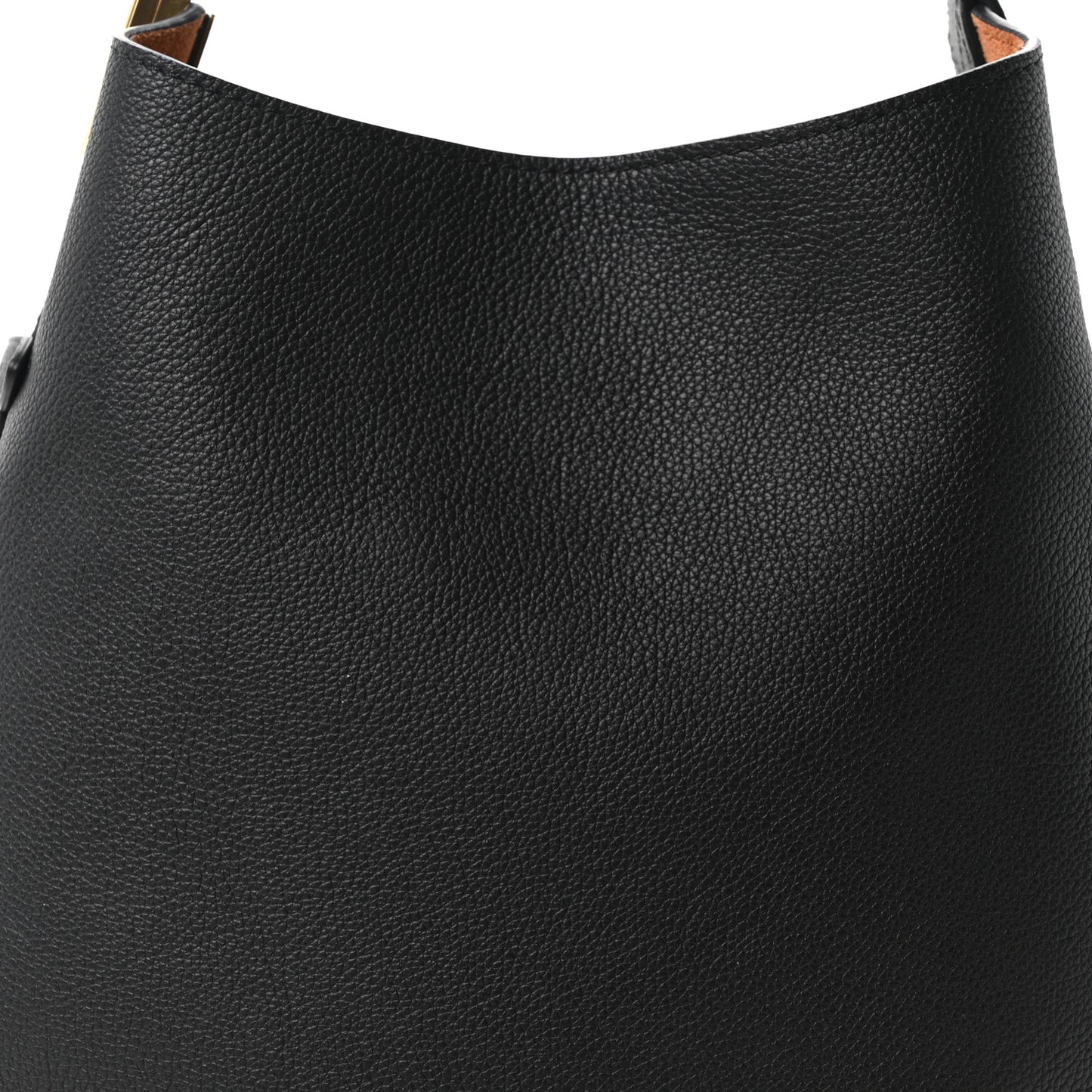 Grained Calfskin Low Key Hobo PM Black